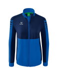 Erima Präsentationsjacke Six Wings (100% Polyester, Stehkragen, taillierter Schnitt) royalblau/navyblau Damen